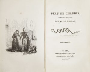 BALZAC (Honoré De). La Peau De Chagrin, Roman Philosophique. Paris ...